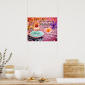 "Sie kneifen mir den Kopf mit Öl" Psalm 23:5 Proph Poster (Küche)