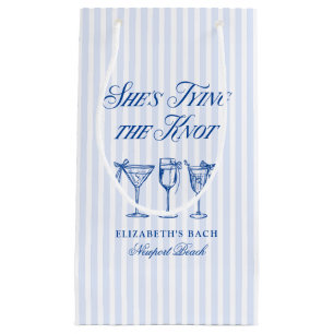 Sie knüpft den Knoten Coastal Elegant Handgezeichn Kleine Geschenktüte