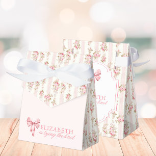 Sie knüpft den Knoten Coquette-Bow-Brautparty Geschenkschachtel