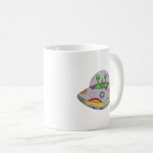 Sie kommen in Friedens-UFO Kaffeetasse (VorderseiteRechts)