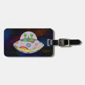 Sie kommen in Peace UFO Gepäckanhänger (Vorderseite horizontal)