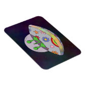 Sie kommen in Peace UFO Magnet (Rechte Seite)