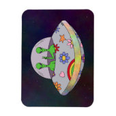 Sie kommen in Peace UFO Magnet (Vertikal)