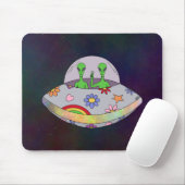 Sie kommen in Peace UFO Mousepad (Mit Mouse)