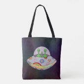 Sie kommen in Peace UFO Tasche (Rückseite)