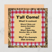 Sie kommen informelles Ereignis Einladung (Vorne/Hinten)