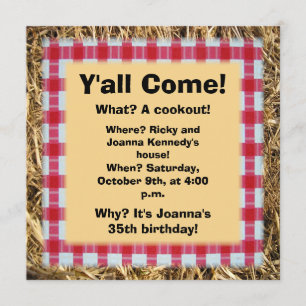 Sie kommen informelles Ereignis Einladung