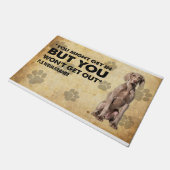 Sie kommen vielleicht rein, aber Sie werden Weimar Fußmatte (Schrägansicht)