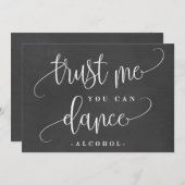 Sie können Alkoholsignatur tanzen - schöne Kalligr (Vorne/Hinten)