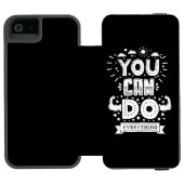 Sie können alles tun incipio iPhone Geldbeutel-Hülle (Folio Geöffnet)