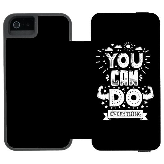 Sie können alles tun incipio iPhone Geldbeutel-Hülle (Folio Geöffnet)