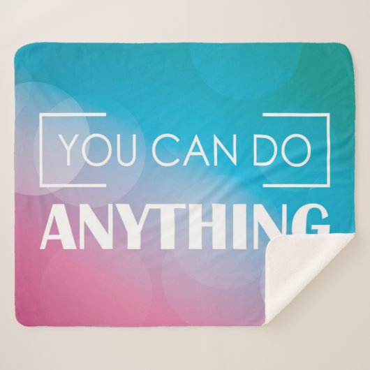 Sie können alles tun sherpadecke (Vorderseite (Horizontal))