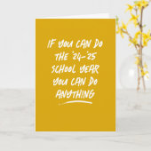 Sie können alles tun, was Jahr Gold Abschluss Karte (Gelbe Blume)