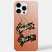 Sie können alles Zitat Terracotta Rosa tun Case-Mate iPhone Hülle (Rückseite)