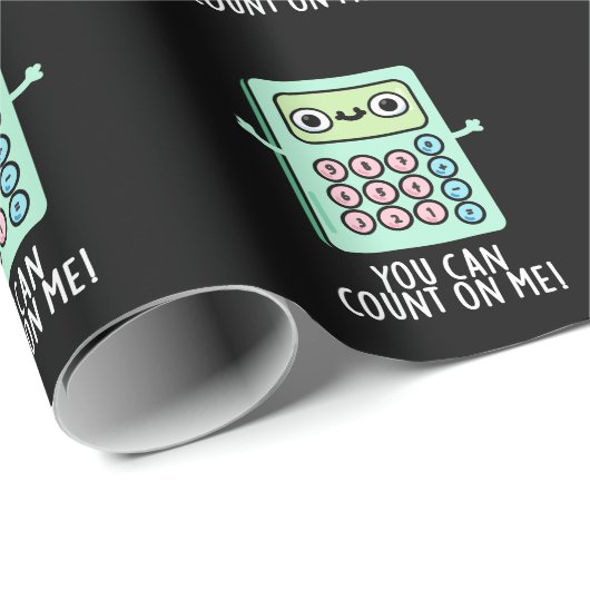 Sie können auf mich zählen lustige Rechner pud dun Geschenkpapier (Rolleneckpunkt)