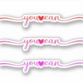 Sie können aufkleber (Vorderseite)