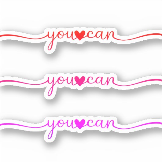 Sie können aufkleber (Vorderseite)