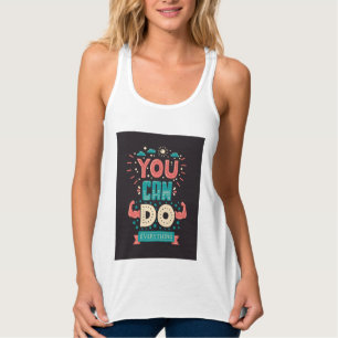Sie können buntes alles tun tank top