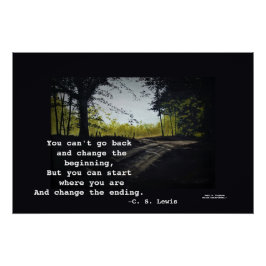 SIE KÖNNEN C.S.LEWIS NICHT ZURÜCKGEHEN POSTER