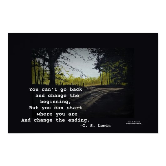 SIE KÖNNEN C.S.LEWIS NICHT ZURÜCKGEHEN POSTER (Vorderseite)