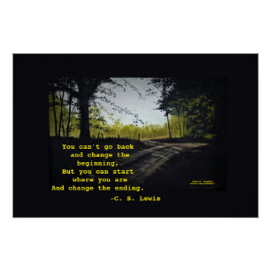 SIE KÖNNEN C.S.LEWIS NICHT ZURÜCKGEHEN POSTER