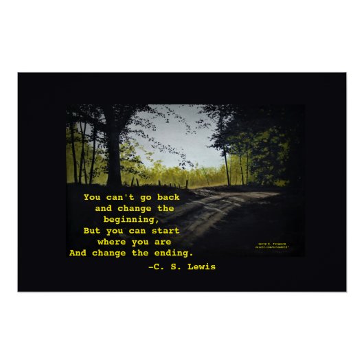 SIE KÖNNEN C.S.LEWIS NICHT ZURÜCKGEHEN POSTER (Vorderseite)