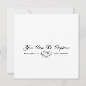 Sie können Captain sein - Mini Print (Rückseite)