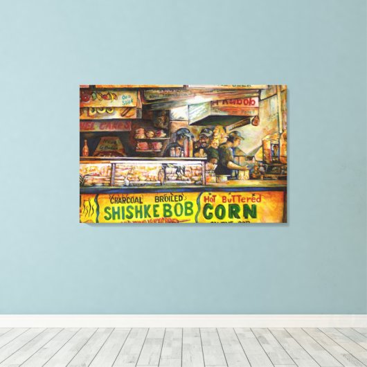 Sie können damit nicht mithalten leinwanddruck (Insitu (Holzboden))