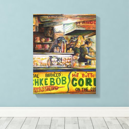 Sie können damit nicht mithalten leinwanddruck (Insitu (Holzboden))