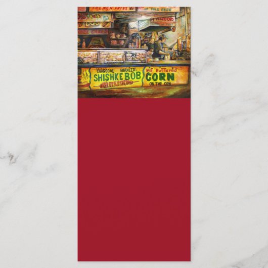 Sie können damit nicht mithalten menükarte (Vorderseite)