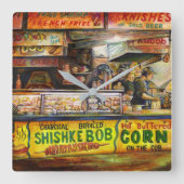 Sie können damit nicht mithalten quadratische wanduhr (Vorderseite)