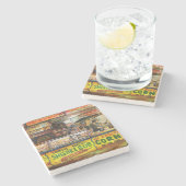 Sie können damit nicht mithalten steinuntersetzer (Seitenansicht)