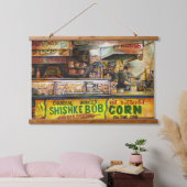 Sie können damit nicht mithalten wandteppich mit holzrahmen (Schlafzimmer)