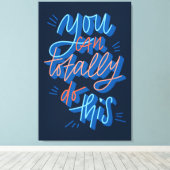 Sie können das ganz und gar handschriftlich gestal leinwanddruck (Insitu (Holzboden))