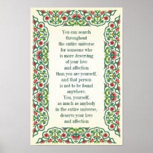 Sie können das gesamte Universum durchsuchen Poster