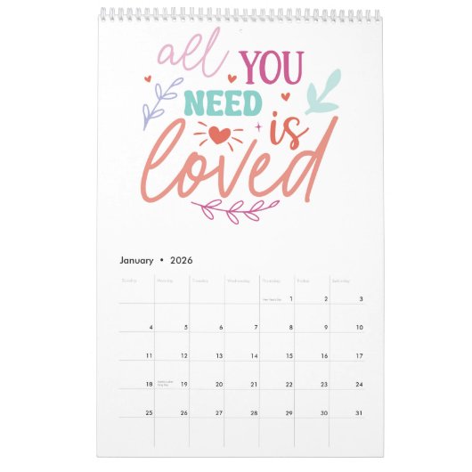 Sie können das tun kalender (Jan 2026)