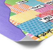 Sie können das tun - Kunst für Mädchen und Frauen Poster (Ecke)