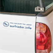 Sie können die Seen surfen! Stoßdämpfer. Great Autoaufkleber (Auf Lkw)