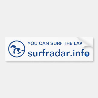 Sie können die Seen surfen! Stoßdämpfer. Great Autoaufkleber