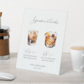 Sie können die Signature Drinks Hochzeit ändern Sockelschild (In SItu)