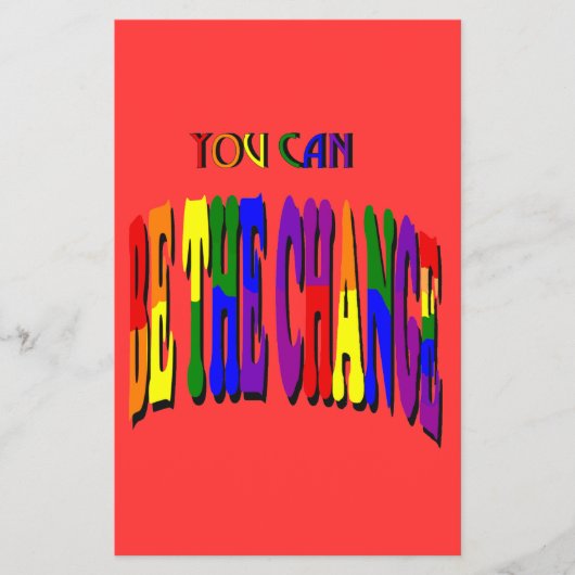 Sie können die Veränderung sein Flyer (Vorne)