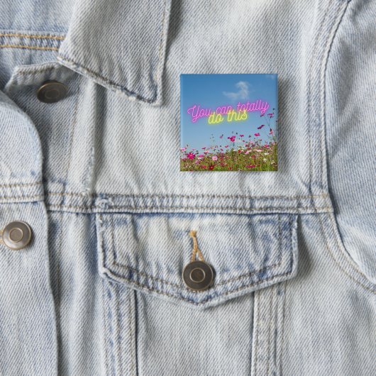 Sie können dies Wildblumen und Neon tun Button (Beispiel)