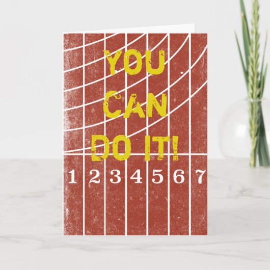 Sie können diese Ermutigungskarte für Spur-Läufer Karte (Vorderseite)