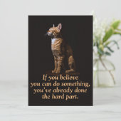 Sie können diese Karte machen (Stehend Vorderseite)