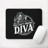 Sie können Diva Sy Skelett Friedenszeichen Goth G Mousepad (Mit Mouse)