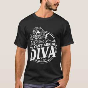 Sie können Diva Sy Skelett Friedenszeichen Goth G T-Shirt