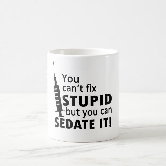 Sie können dummes nicht regeln kaffeetasse (Mittel)