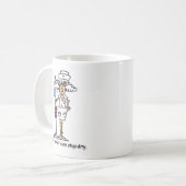 Sie können Dummheit nicht kurieren! Kaffeetasse (Vorderseite Links)