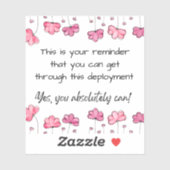 Sie können durch diese Stationierung kommen Aufkleber (Blatt)