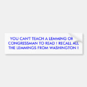 SIE KÖNNEN EINEN LEMMING ODER EIN AUTOAUFKLEBER (Vorne)